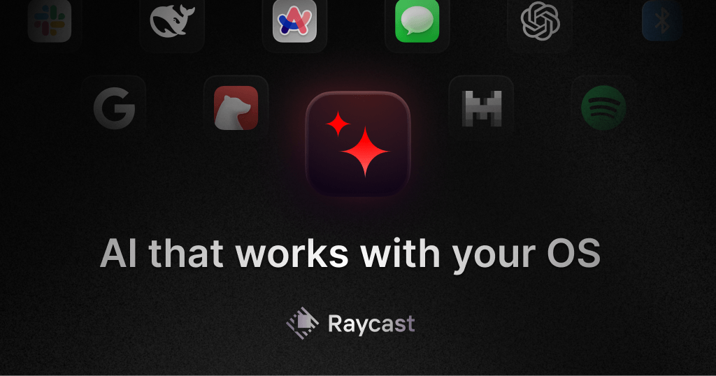 Raycast AI landing page