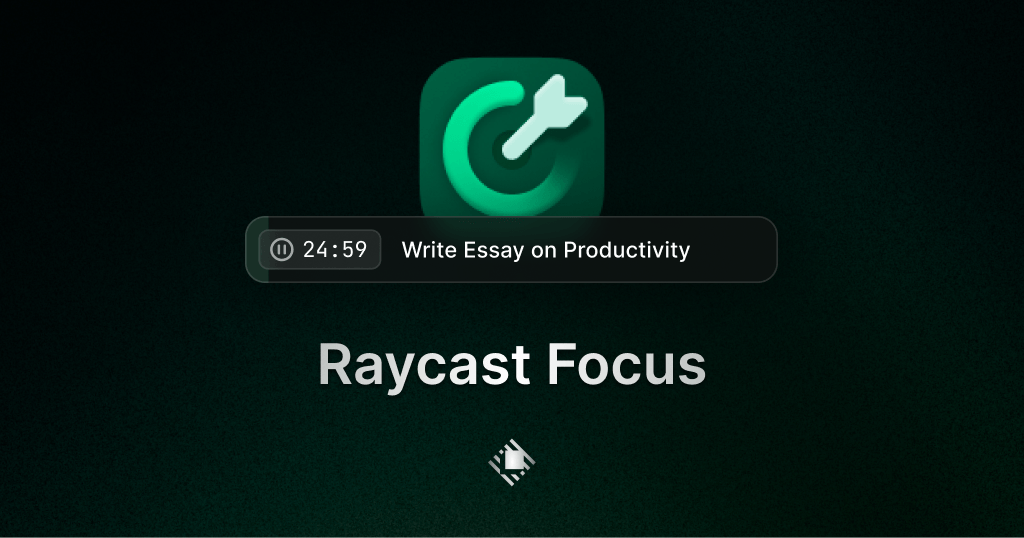 Raycast Focus landing page