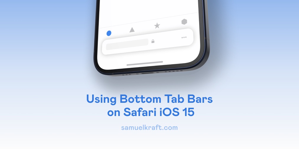 safari bar on bottom